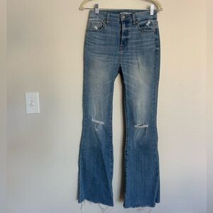 Stretchy flare jeans